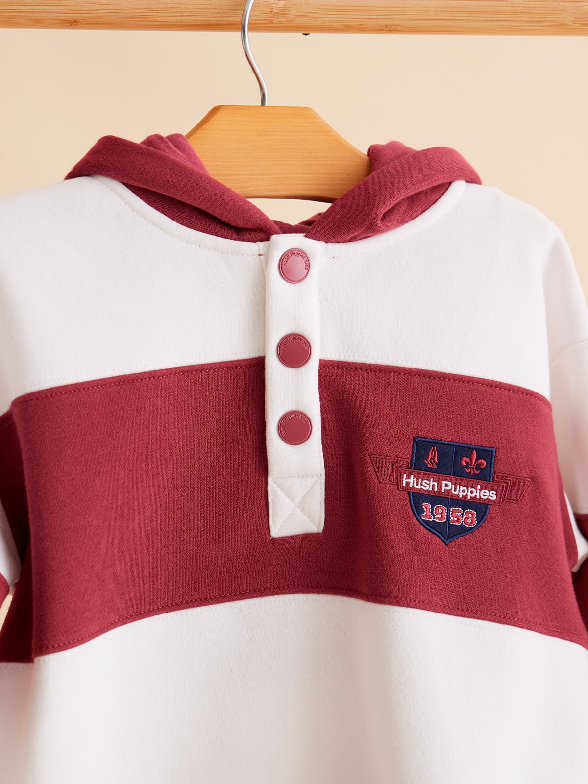 POLERÓN ALGODÓN NIÑO HUSH PUPPIES KIDS MARINERO BURDEO - 4