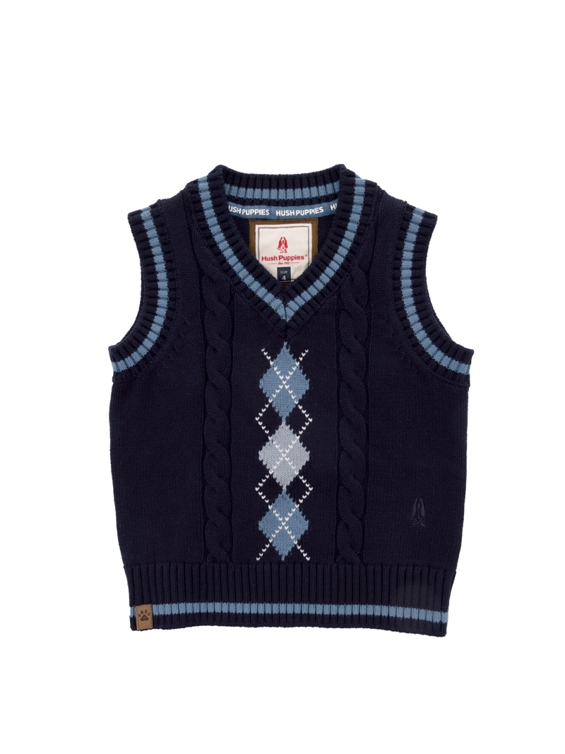 CHALECO SIN MANGAS NIÑO PHILLIP AZUL HUSH PUPPIES KIDS - 1