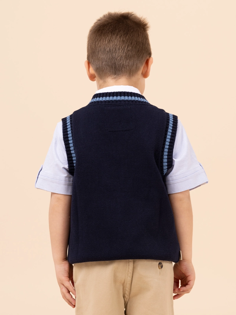 CHALECO SIN MANGAS NIÑO PHILLIP AZUL HUSH PUPPIES KIDS - 5
