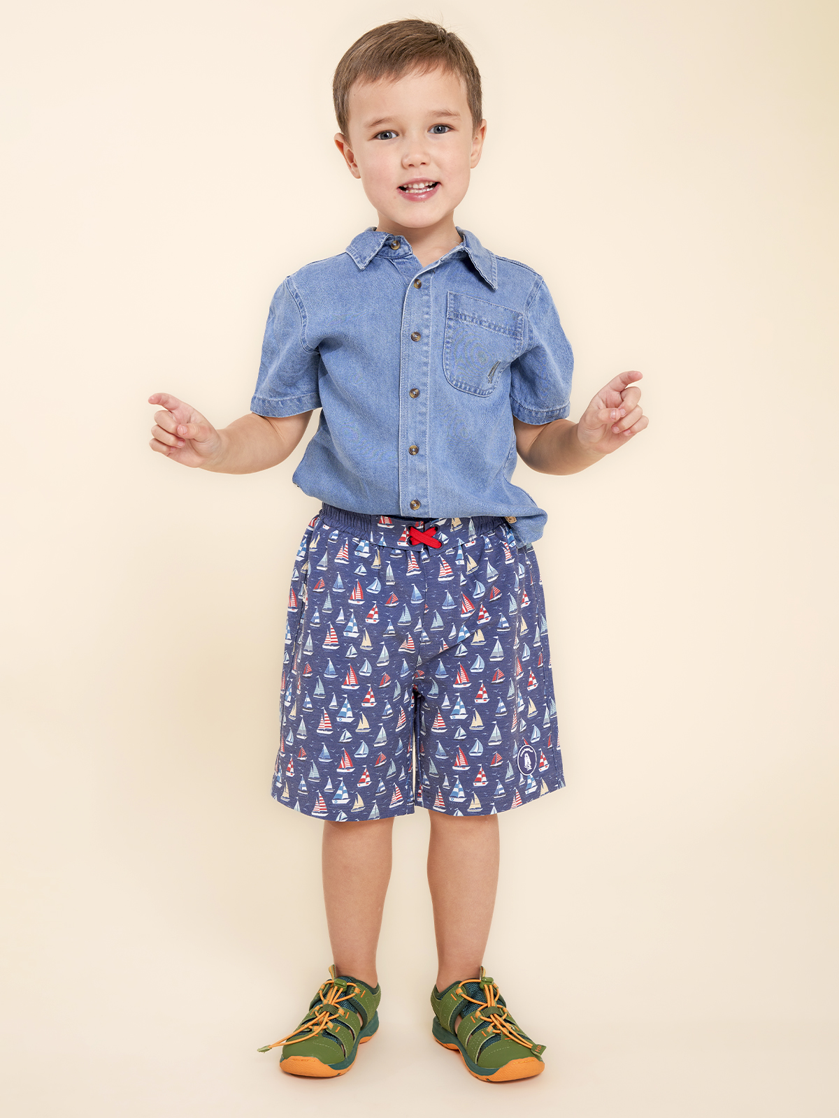 TRAJE DE BAÑO NIÑO HUSH PUPPIES KIDS SEA RAY NAVY - 2
