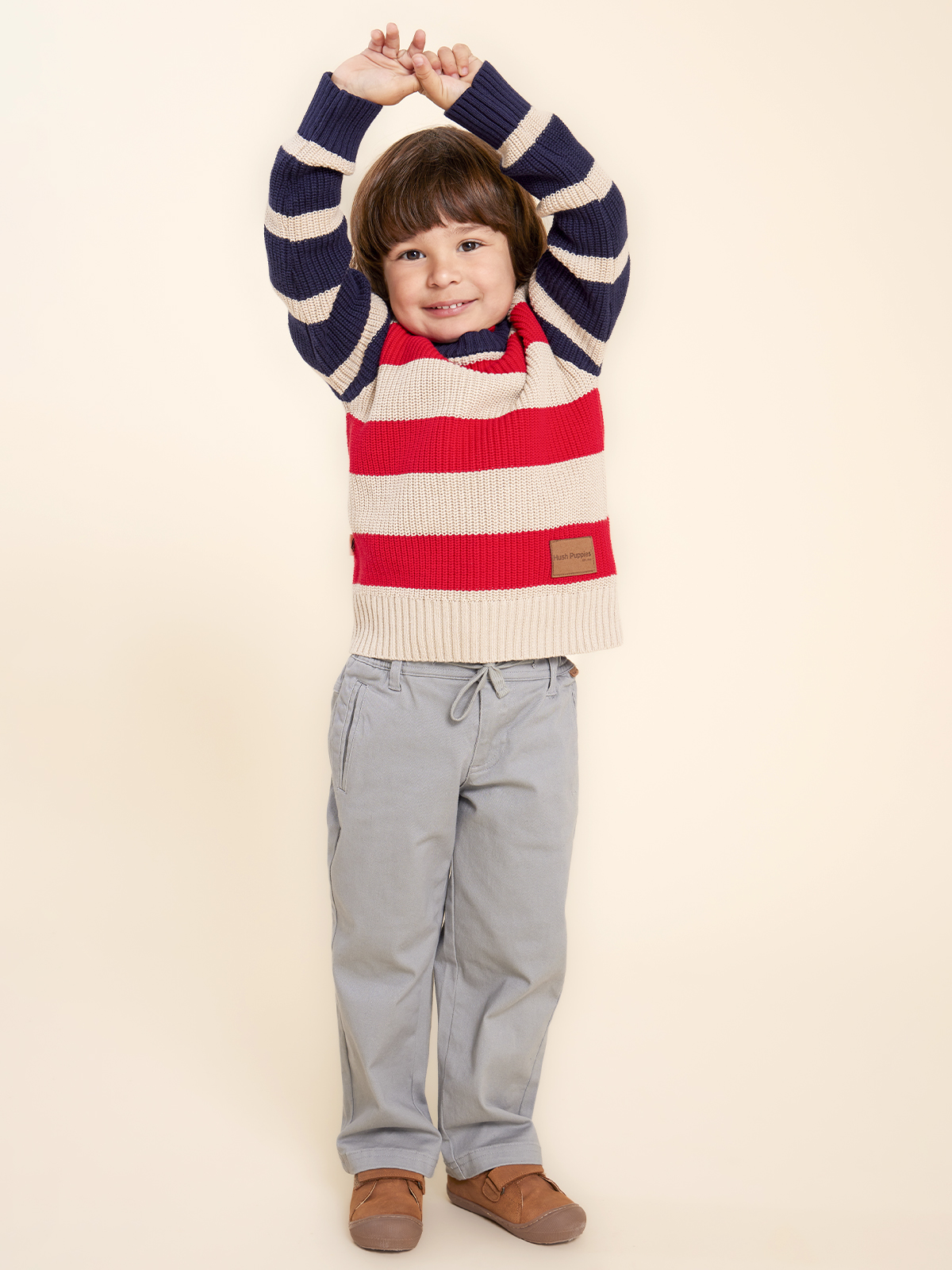 SWEATER ALGODÓN NIÑO HUSH PUPPIES KIDS RICARDO CHALECO ROJO - 2