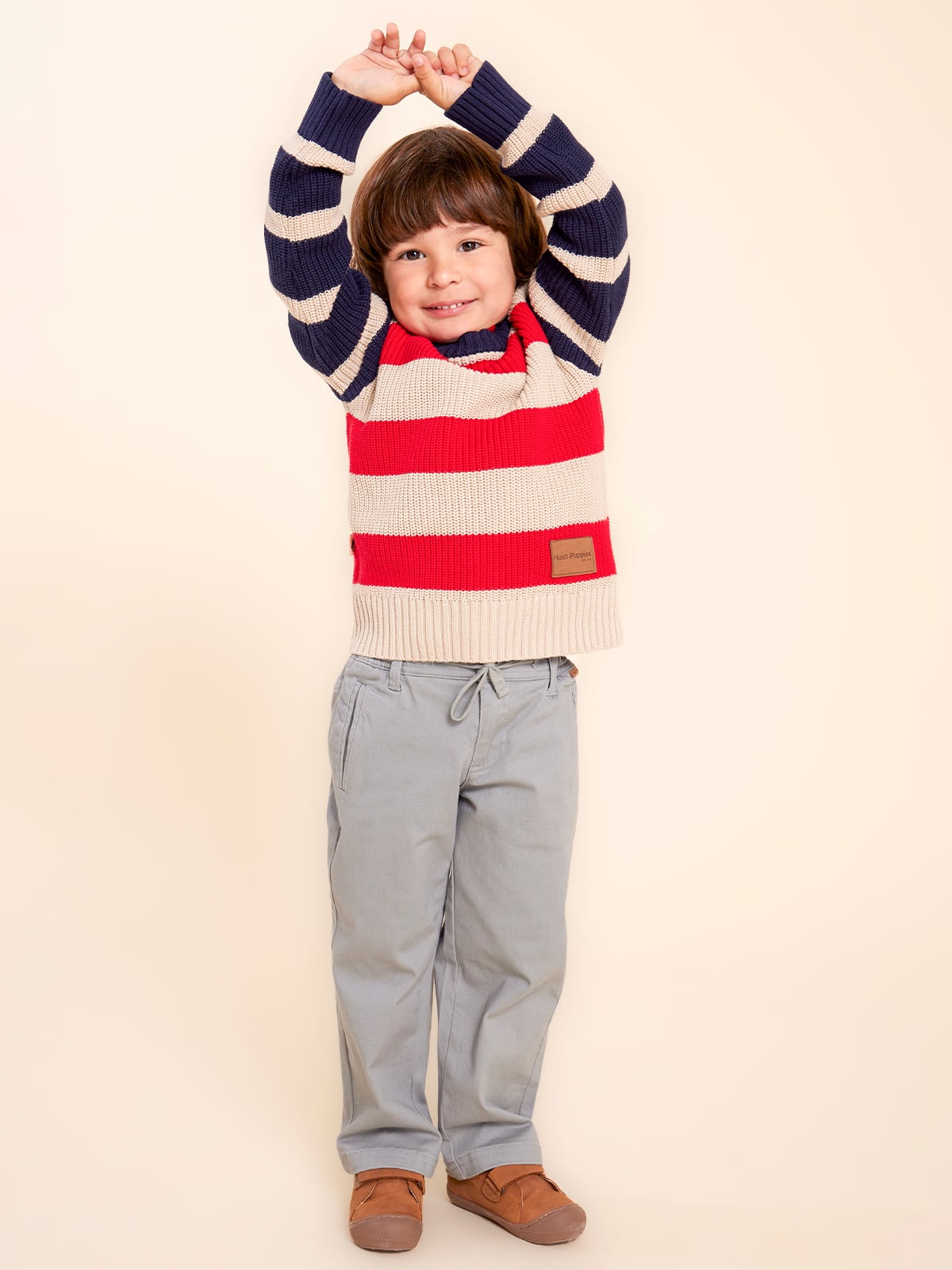 SWEATER ALGODÓN NIÑO HUSH PUPPIES KIDS RICARDO CHALECO ROJO - 2