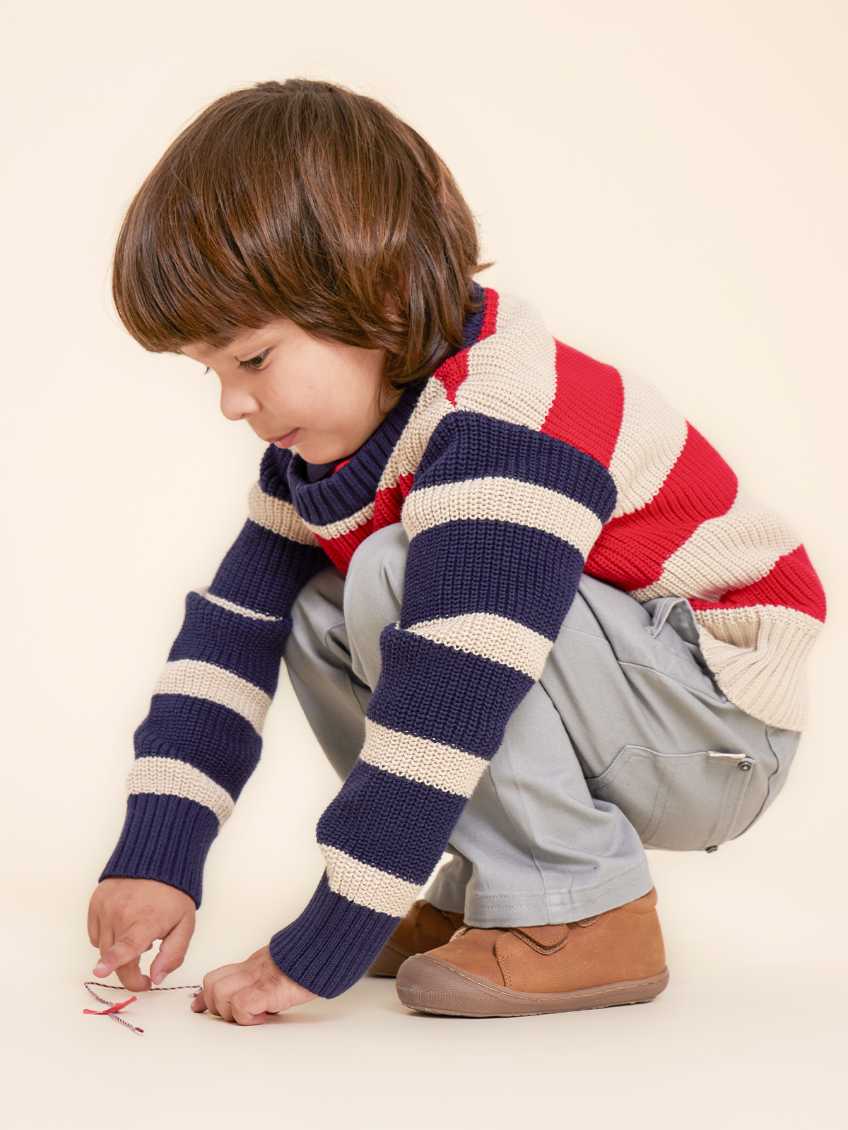 SWEATER ALGODÓN NIÑO HUSH PUPPIES KIDS RICARDO CHALECO ROJO - 5