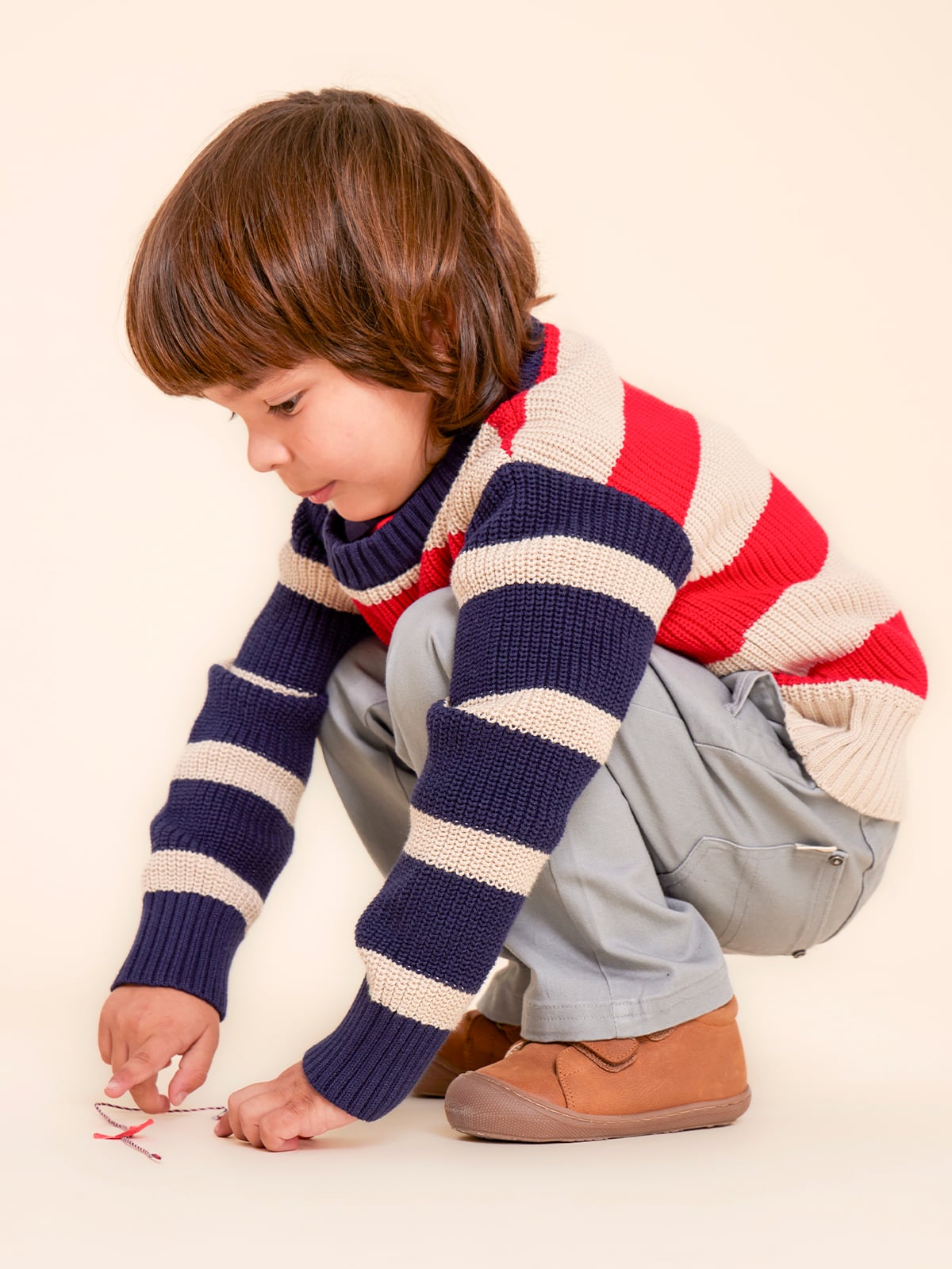 SWEATER ALGODÓN NIÑO HUSH PUPPIES KIDS RICARDO CHALECO ROJO - 5