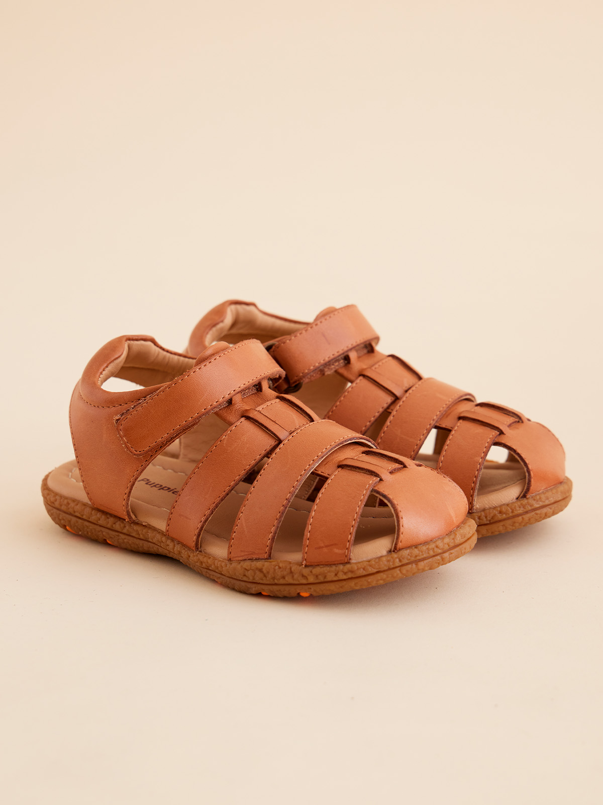 SANDALIAS NIÑO HUSH-PUPPIES CUERO CAFÉ HUSHPUPPIES NEW COCONUT - 2