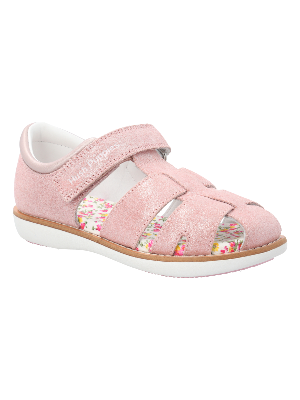 SANDALIAS NIÑA HUSH-PUPPIES CUERO ABACO ROSADO - 1