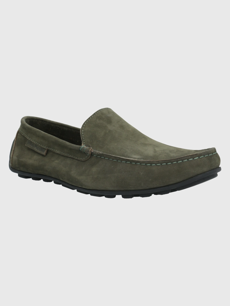 MOCASIN CUERO VERDE HOMBRE BLUMENAU HUSH PUPPIES - 1
