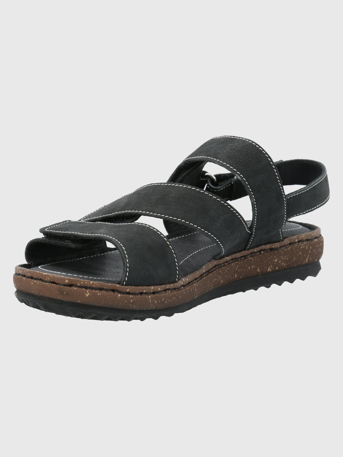 SANDALIA CUERO NEGRO MUJER APRICOT HUSH PUPPIES - 5