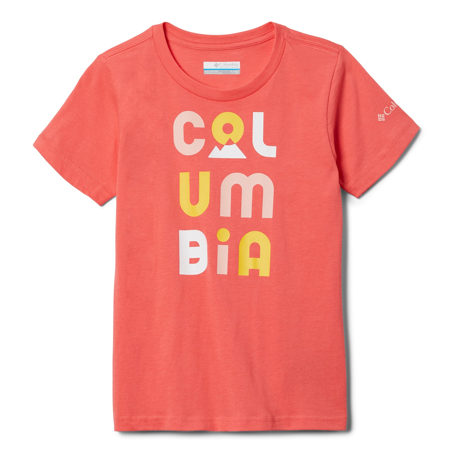 POLERA ALGODÓN NIÑA COLUMBIA BESSIE BUTTE GRAP ROSADO - 1