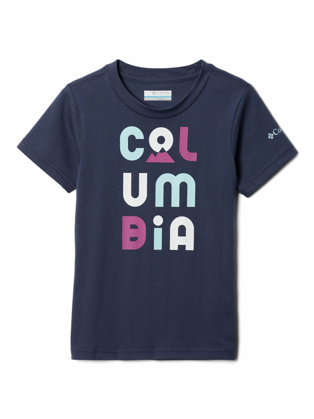COLUMBIA POLERA ALGODÓN NIÑA COLUMBIA BESSIE BUTTE GRAP AZUL