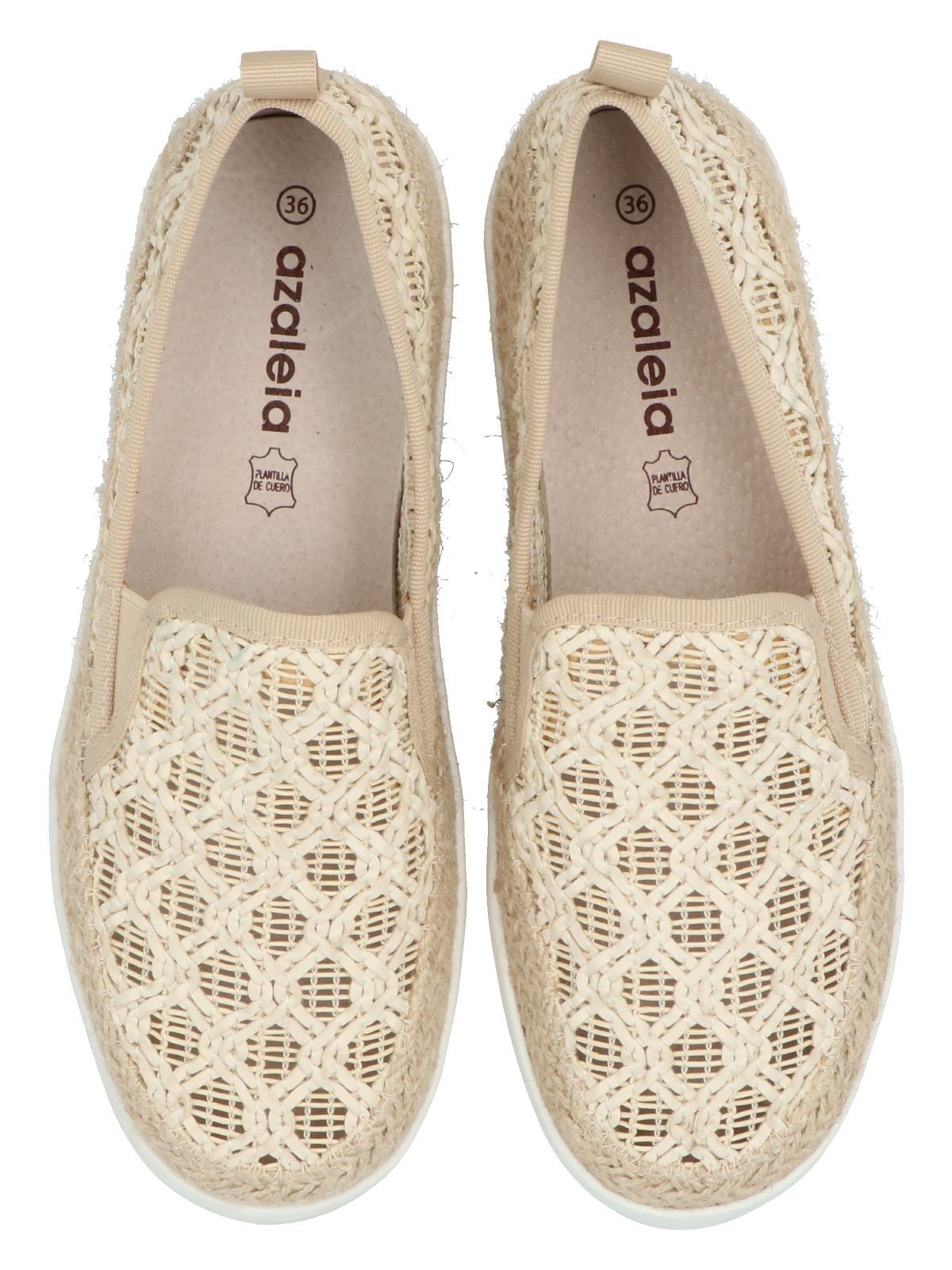 ALPARGATAS MUJER AZALEIA TEXTIL ANTONELLA BEIGE - 8