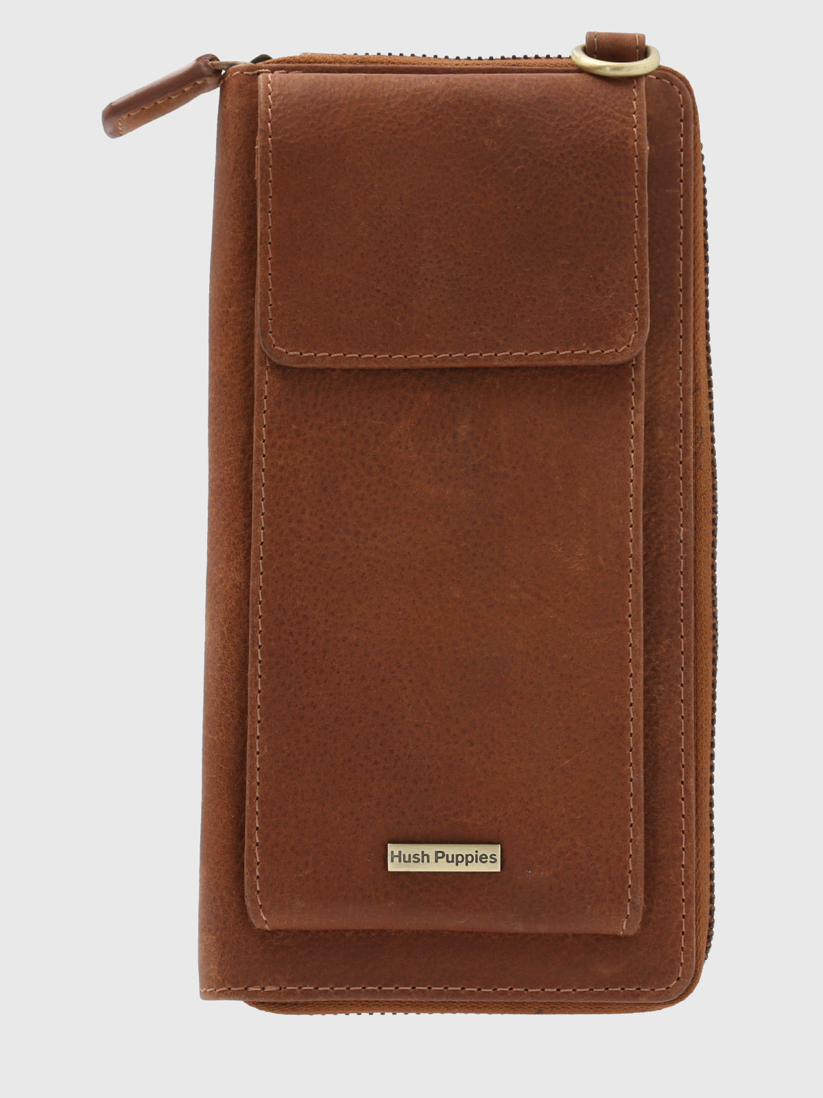 BILLETERA CUERO CAFÉ RHODES CRIOSS MUJER HUSH PUPPIES - 2