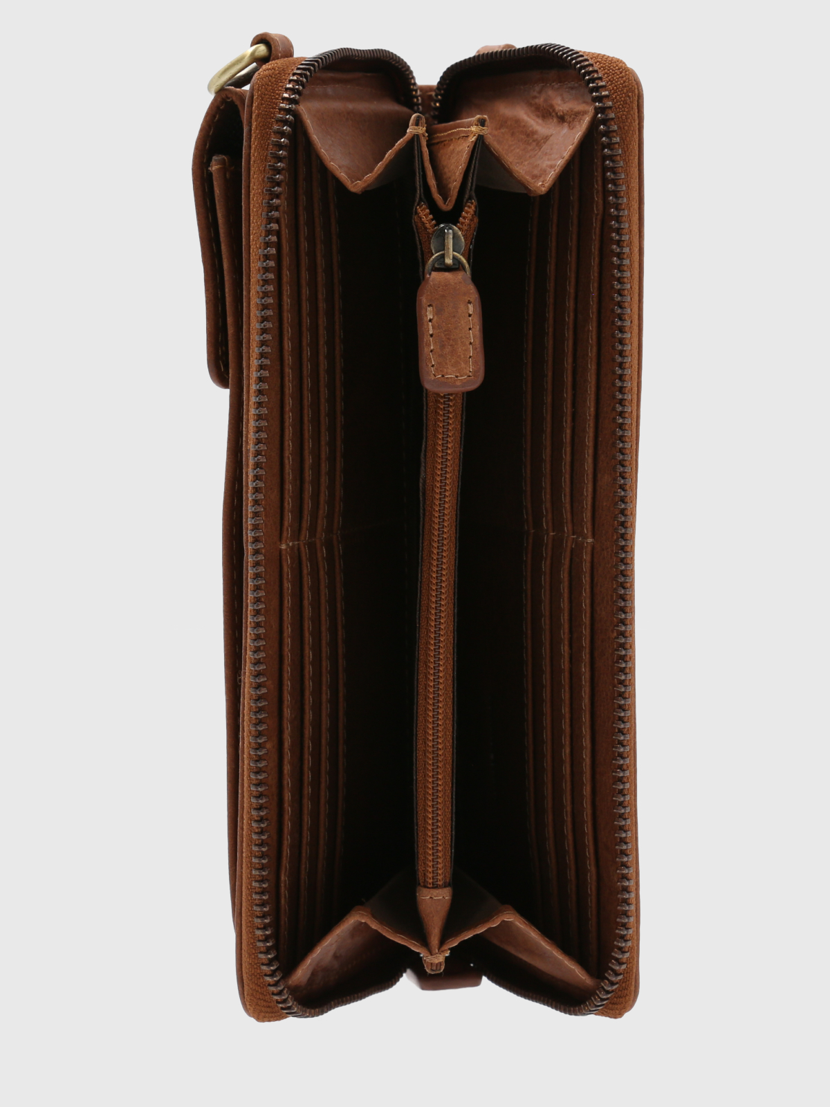 BILLETERA CUERO CAFÉ RHODES CRIOSS MUJER HUSH PUPPIES - 4