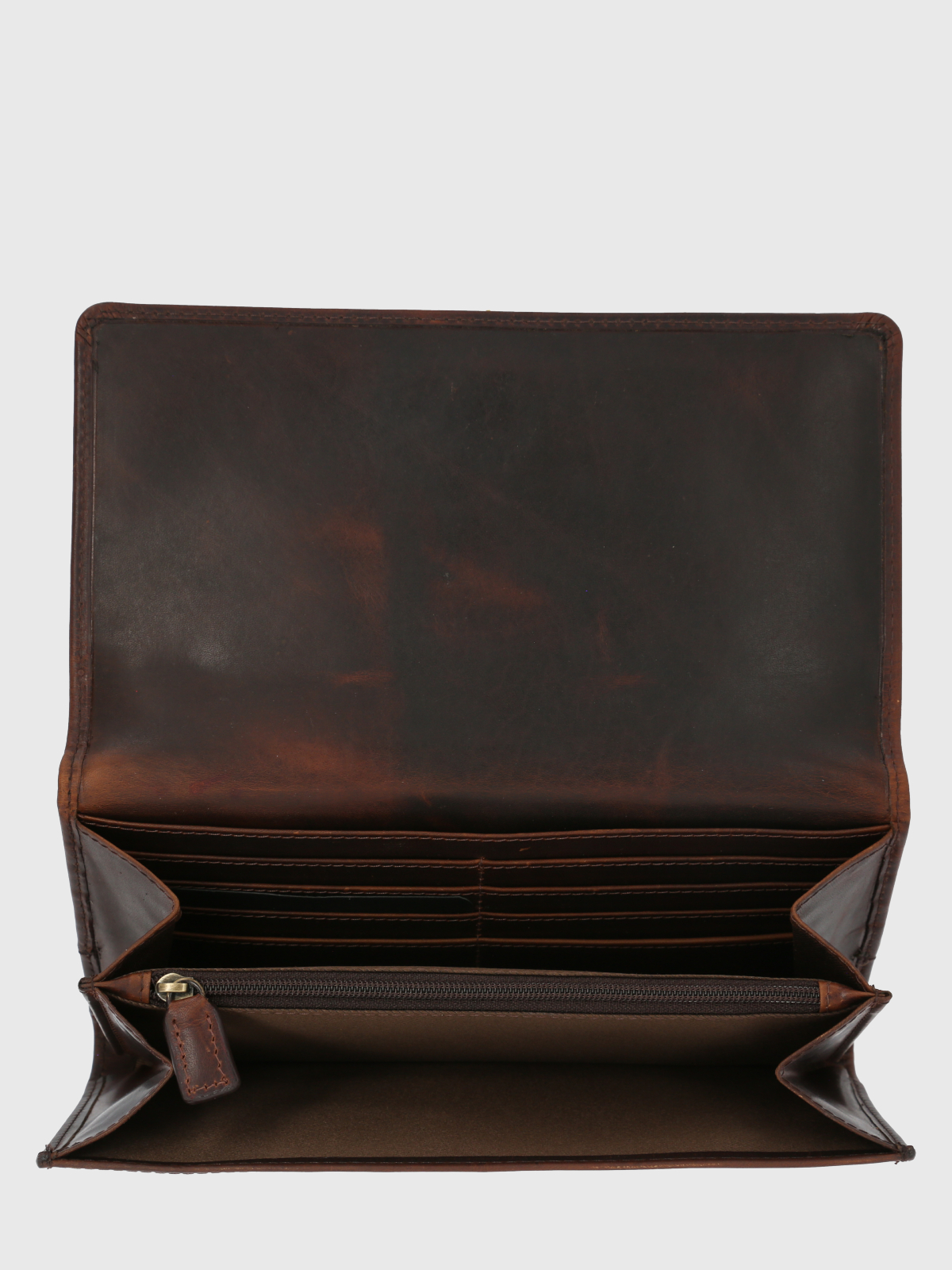BILLETERA CUERO CAFÉ RAINHILL CROSS MUJER HUSH PUPPIES - 3
