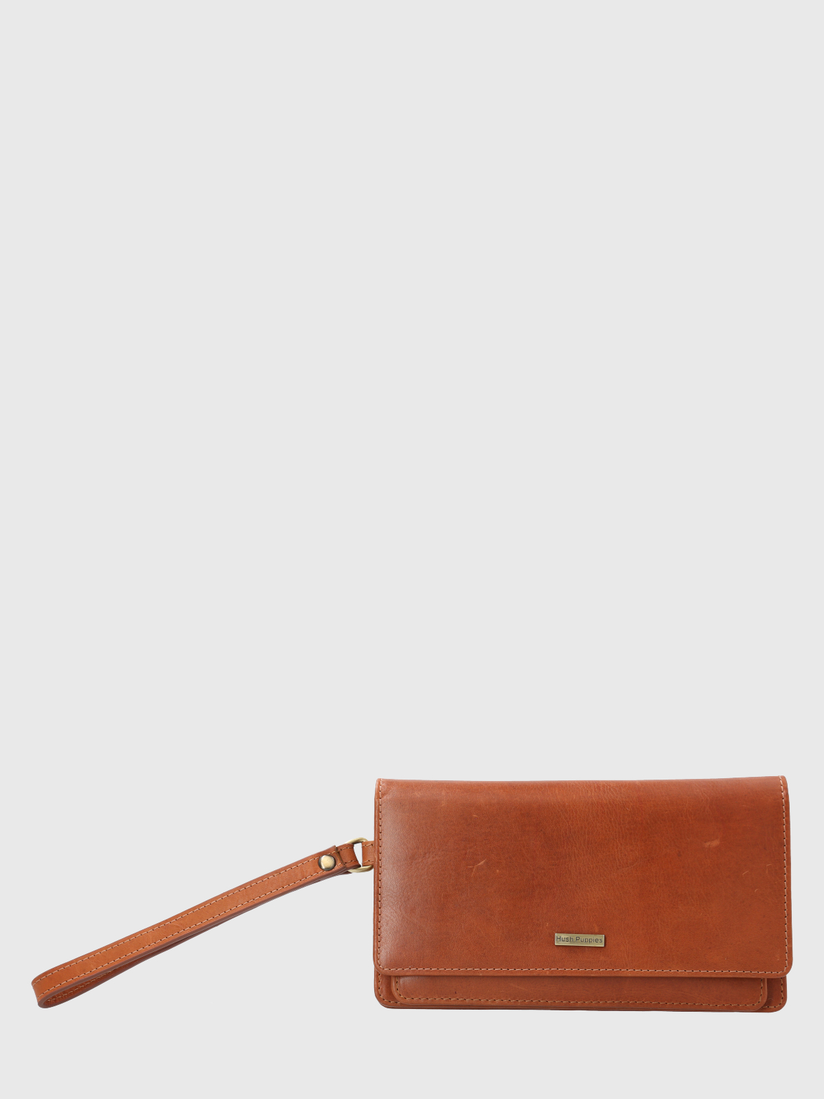 BILLETERA CUERO BEIGE ROTHER CLUTCH MUJER HUSH PUPPIES - 1