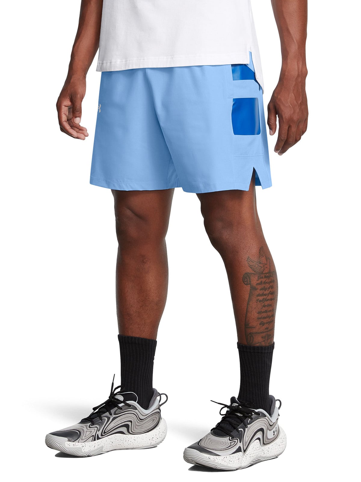 SHORTS UA ZONE PARA HOMBRE AZUL UNDER ARMOUR - 4