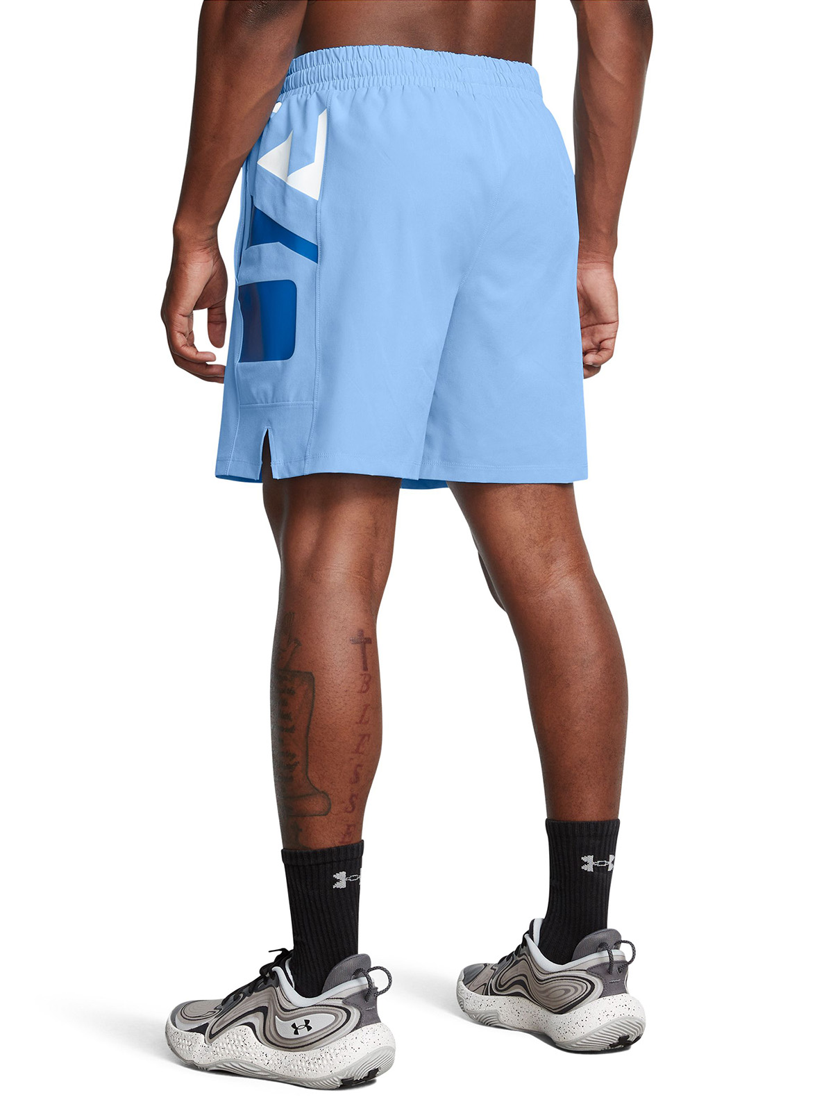 SHORTS UA ZONE PARA HOMBRE AZUL UNDER ARMOUR - 5