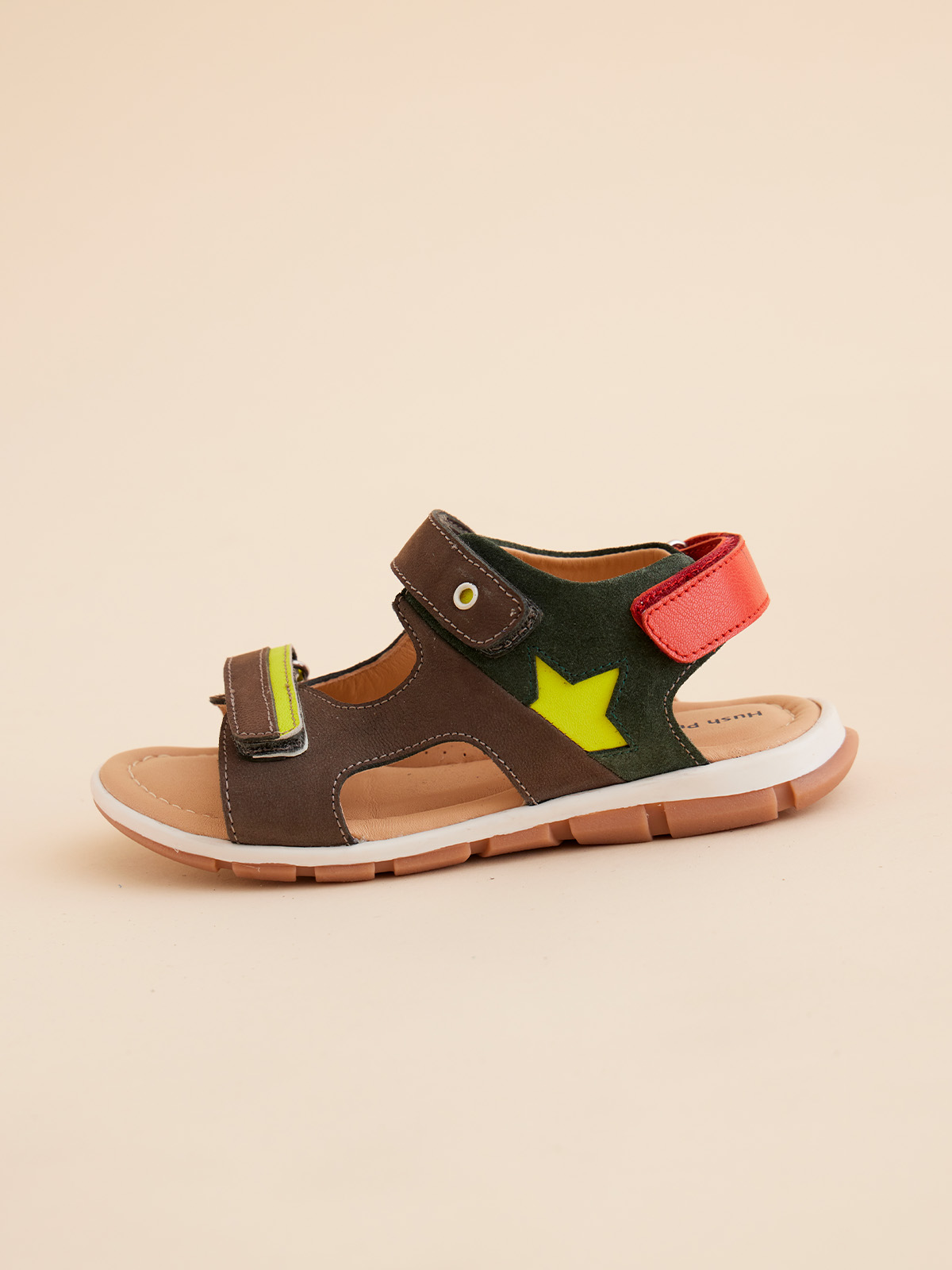 SANDALIAS NIÑO HUSH-PUPPIES CUERO JASPER VERDE - 1