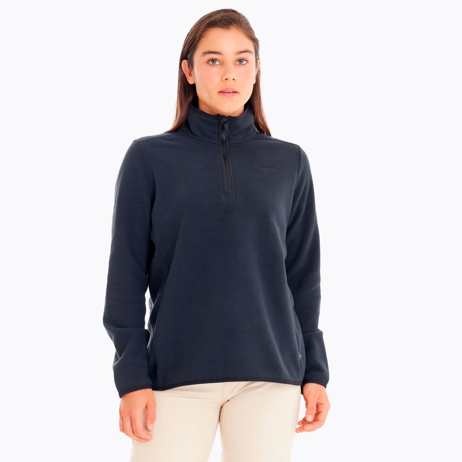 POLAR MUJER TERRAIN 1/4 ZIP NEGRO MERRELL - 1