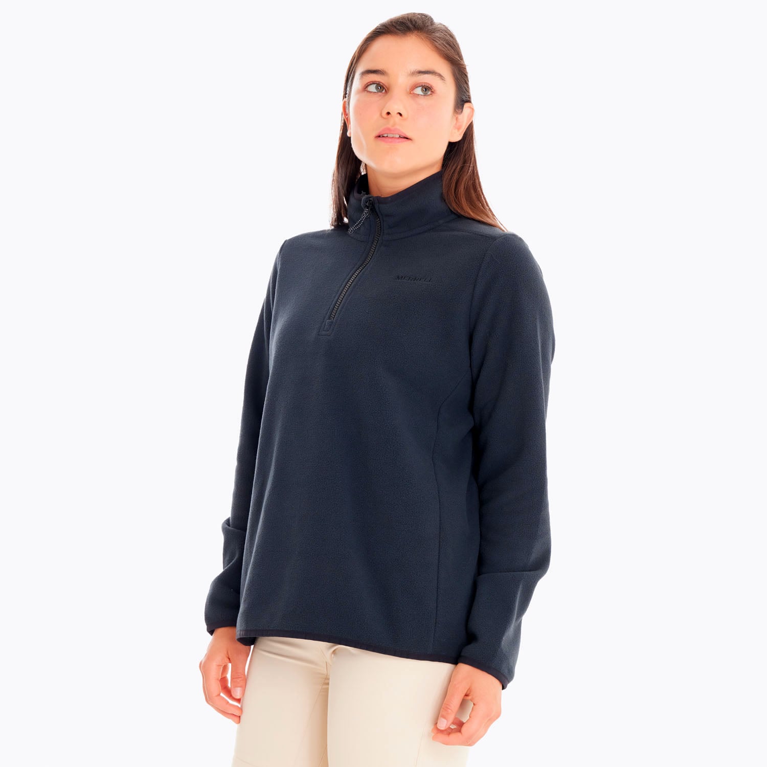 POLAR MUJER TERRAIN 1/4 ZIP NEGRO MERRELL - 2
