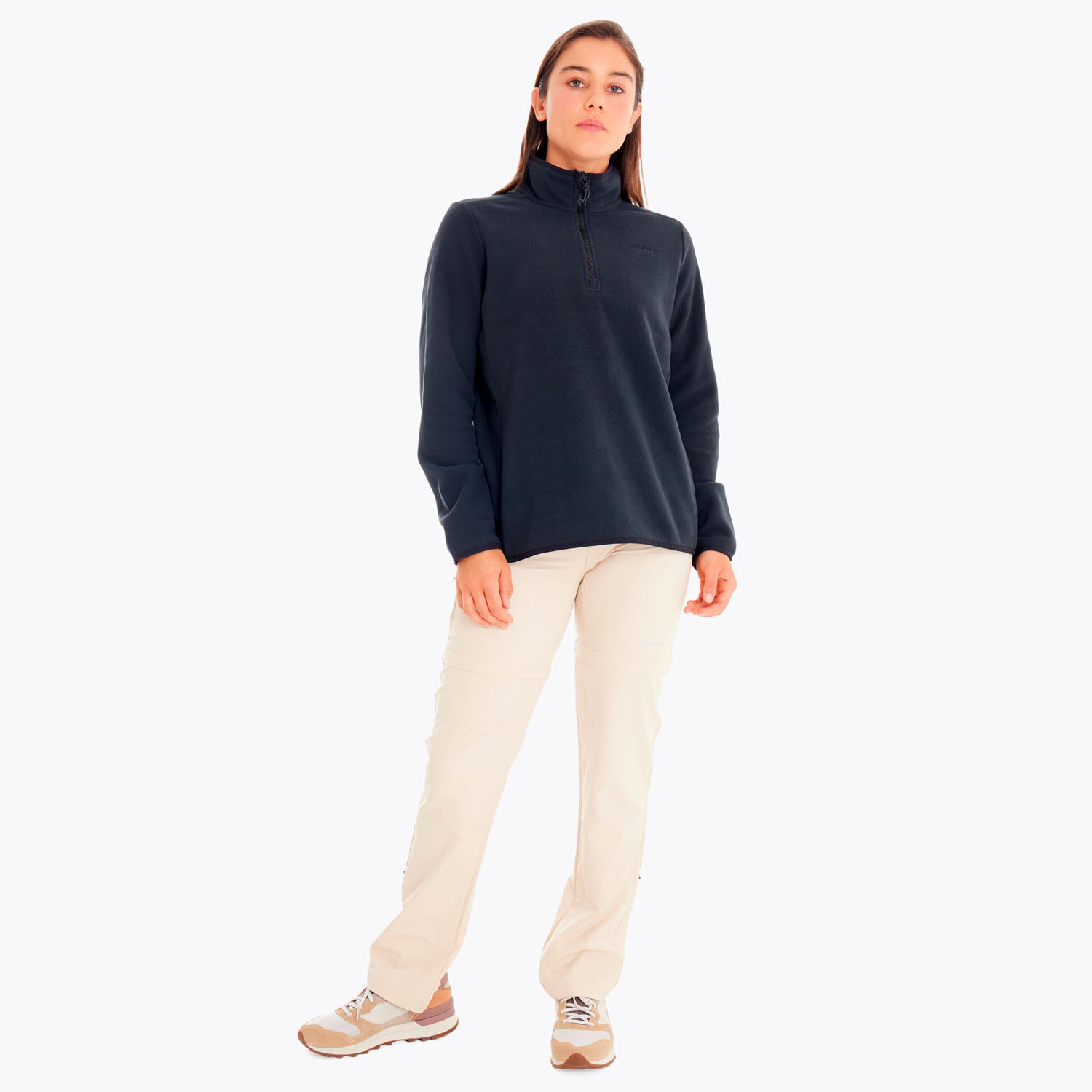 POLAR MUJER TERRAIN 1/4 ZIP NEGRO MERRELL - 5