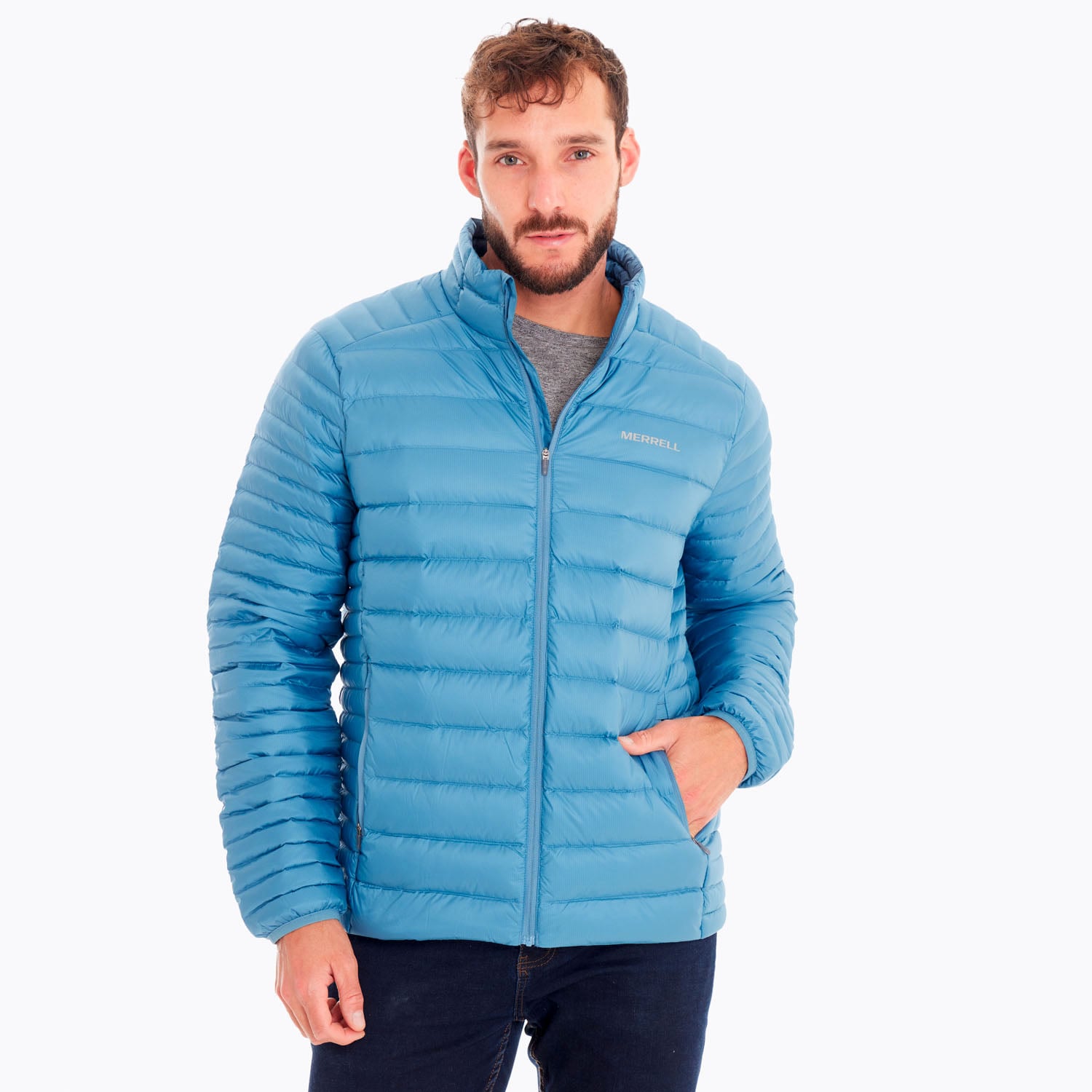 PARKA HOMBRE RIDGEVENT THERMO JACKET AZUL MERRELL - 2