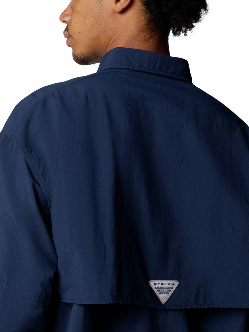 CAMISA MANGA LARGA HOMBRE BAHAMA II SHIRT AZUL COLUMBIA - 5