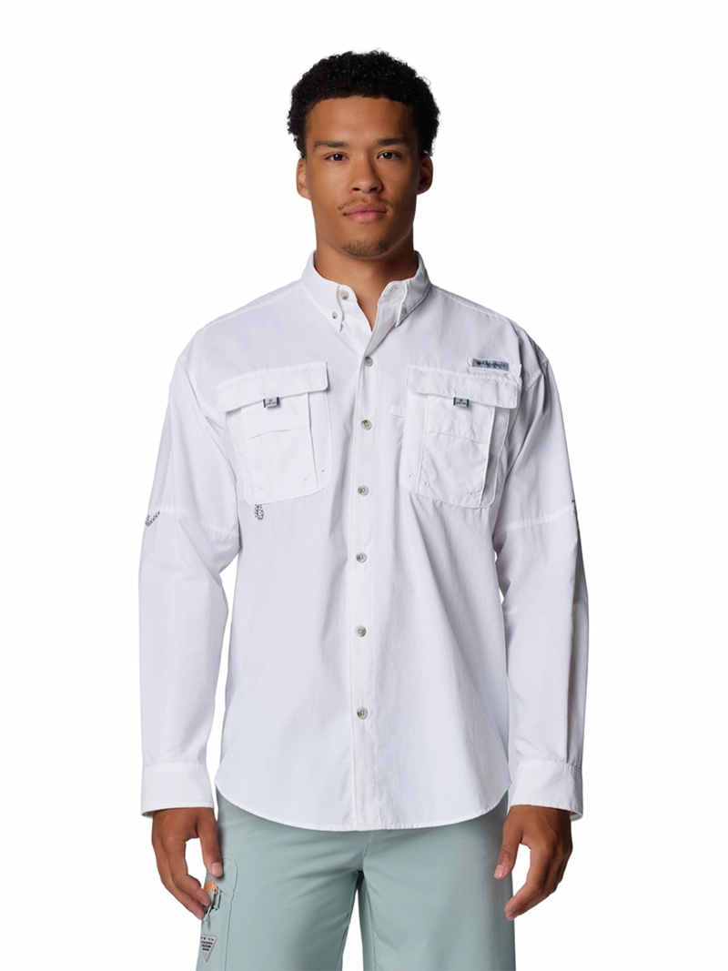 CAMISA HOMBRE BAHAMA II SHIRT BLANCO COLUMBIA - 1