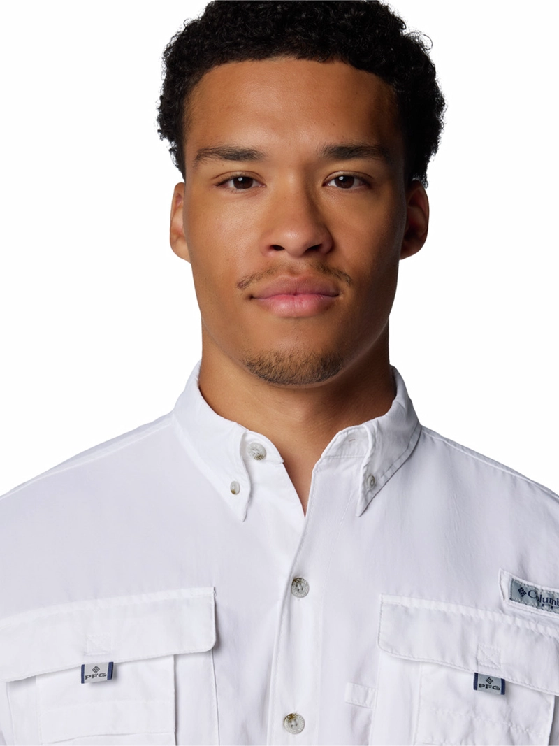CAMISA HOMBRE BAHAMA II SHIRT BLANCO COLUMBIA - 4