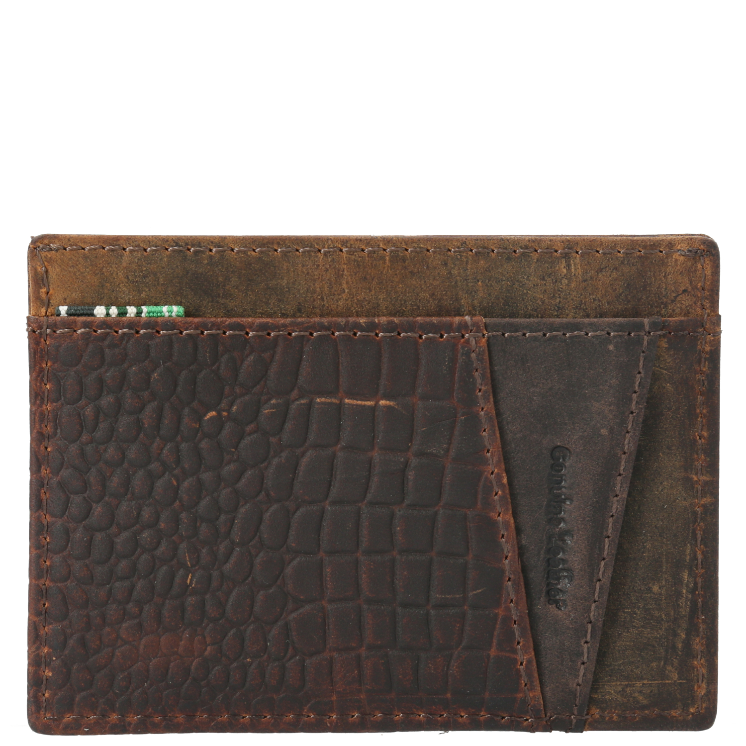 TARJETERO CUERO MUJER OH CARDHOLDER CROCO CAFÉ ROCKFORD - 2