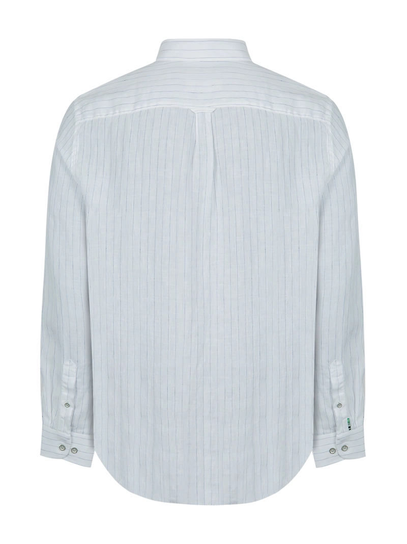 CAMISA LINO ORGÁNICO AZUL FANTASY HOMBRE ROCKFORD - 2