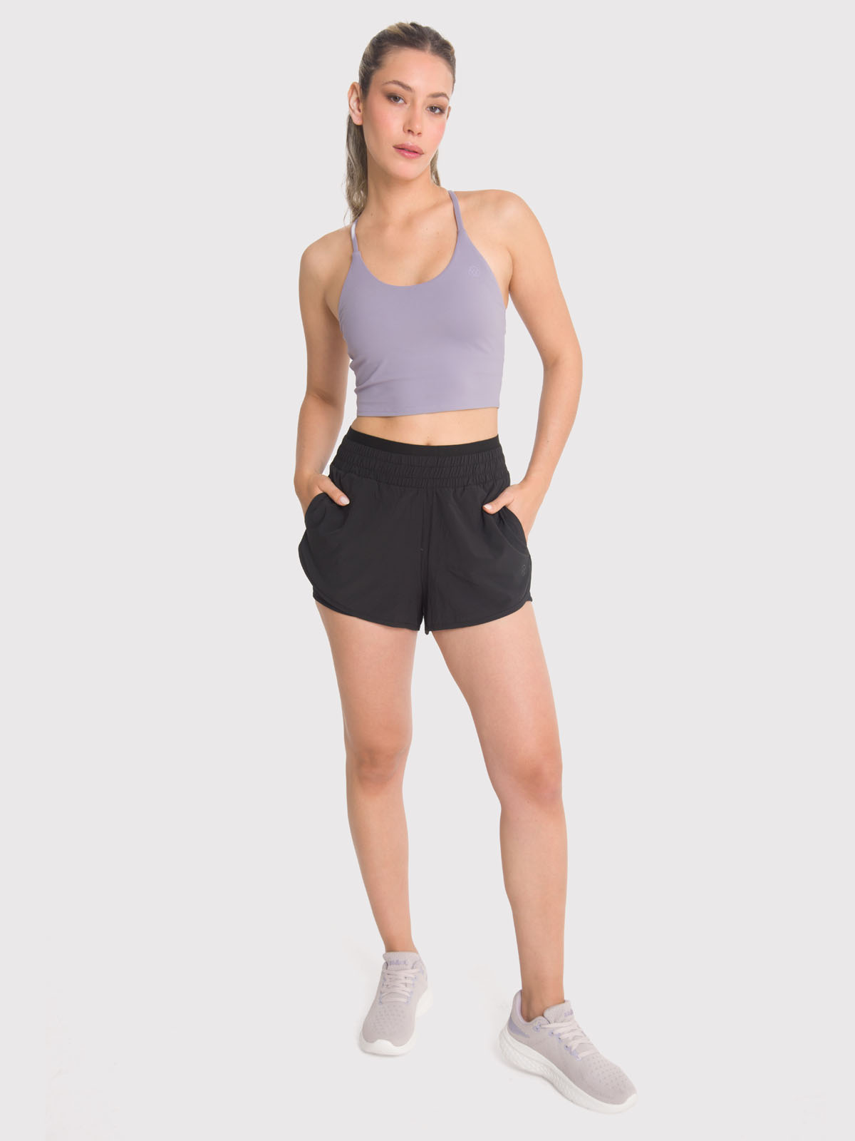 SHORT DEPORTIVO MUJER ELBA NEGRO BSOUL - 5