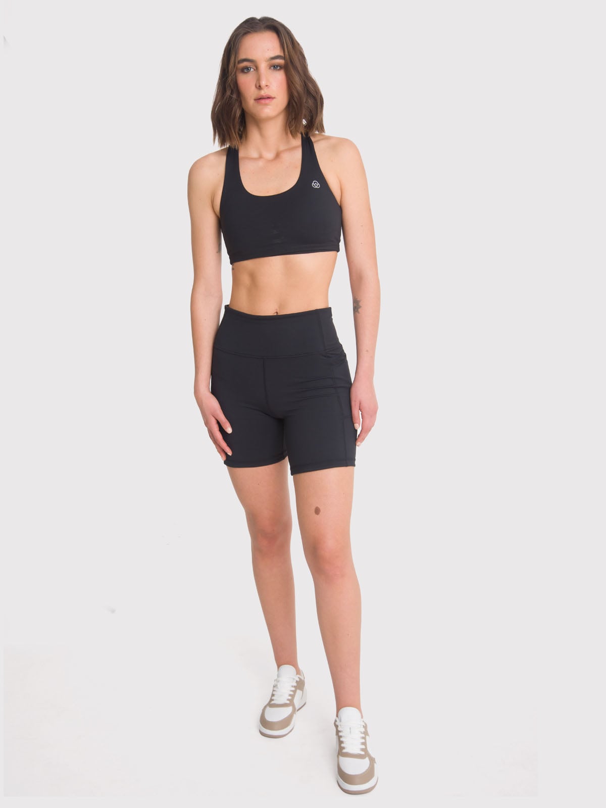 SHORT DEPORTIVO MUJER ROSE NEGRO BSOUL - 1