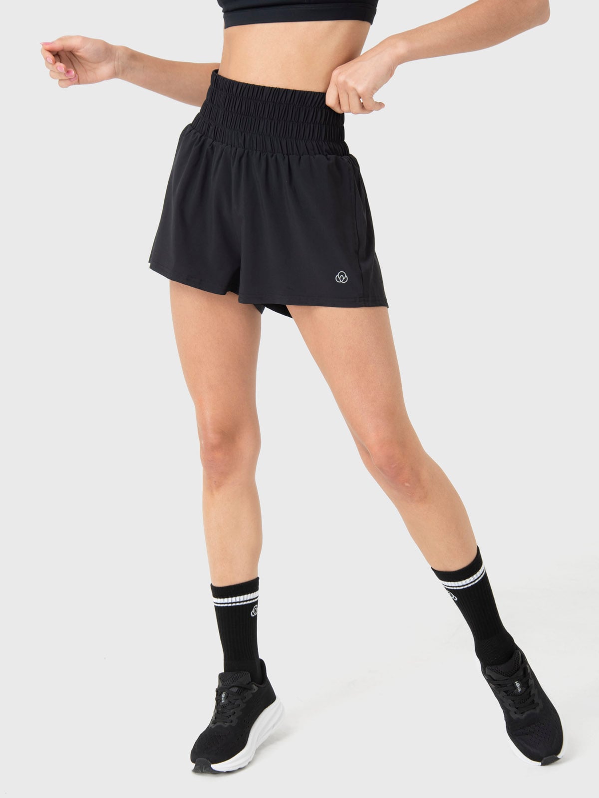SHORT CON CALZA MUJER 2 EN 1 ACTIVE NEGRO BSOUL - 1