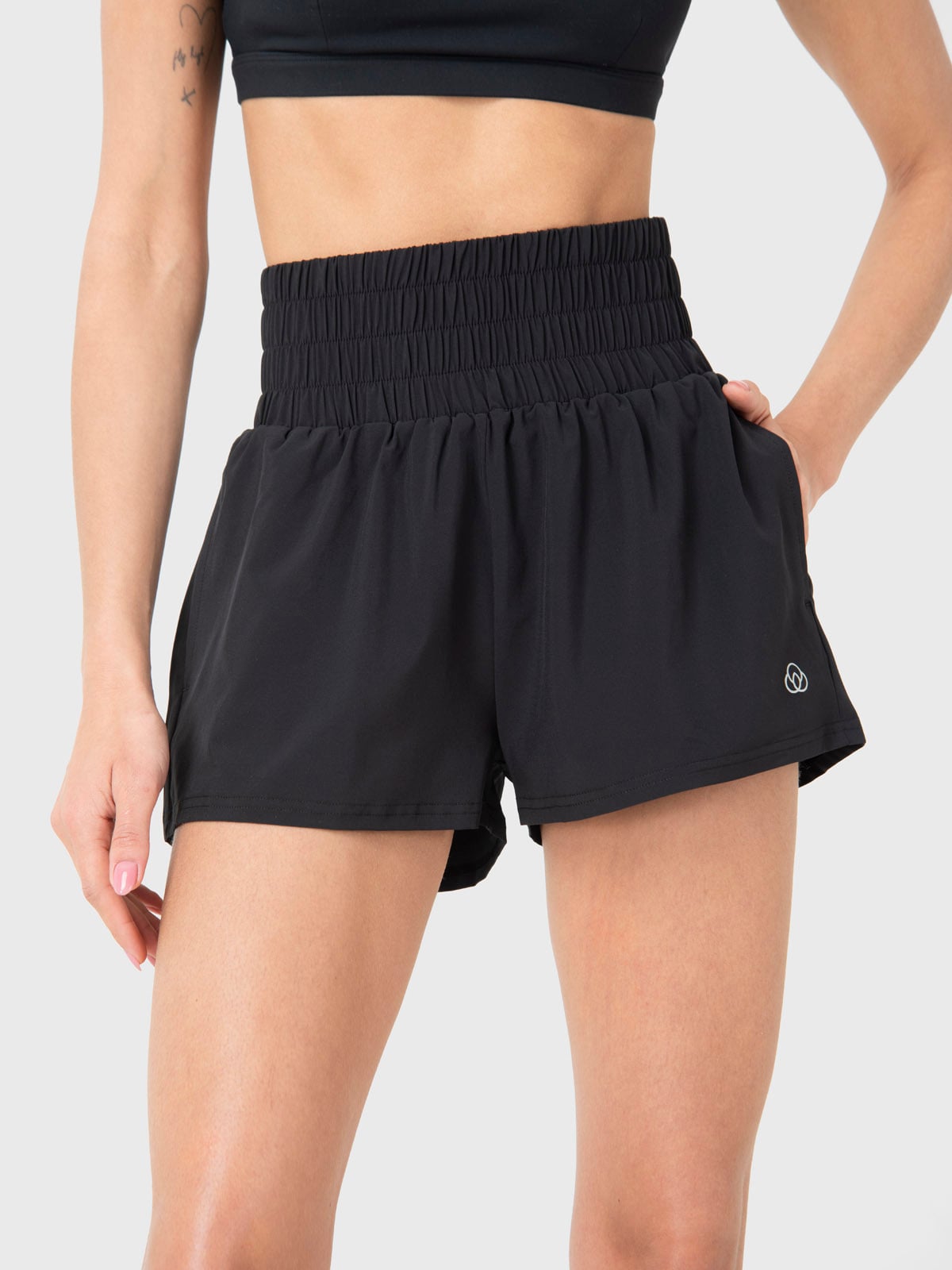 SHORT CON CALZA MUJER 2 EN 1 ACTIVE NEGRO BSOUL - 4