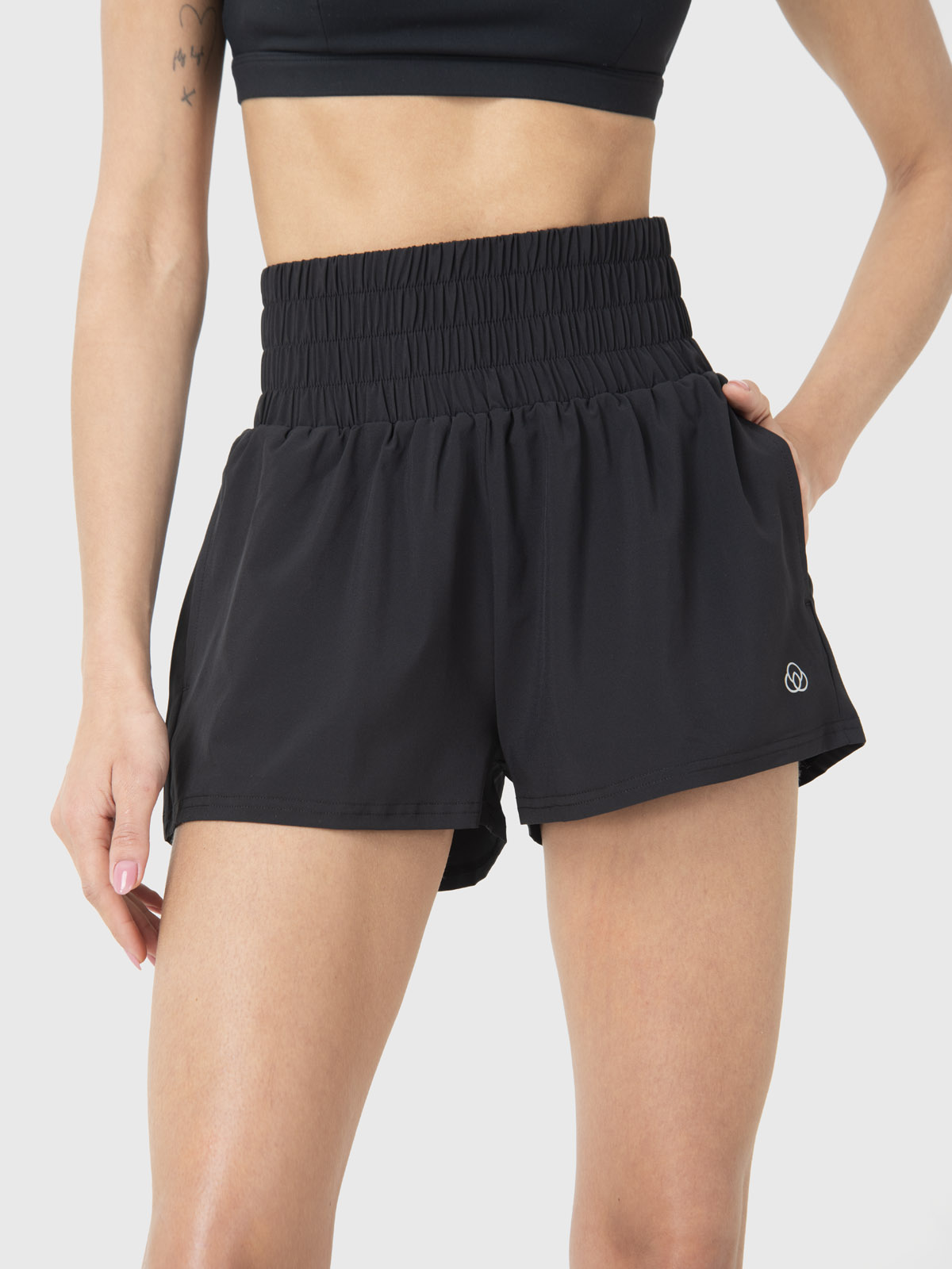 SHORT CON CALZA MUJER 2 EN 1 ACTIVE NEGRO BSOUL - 4