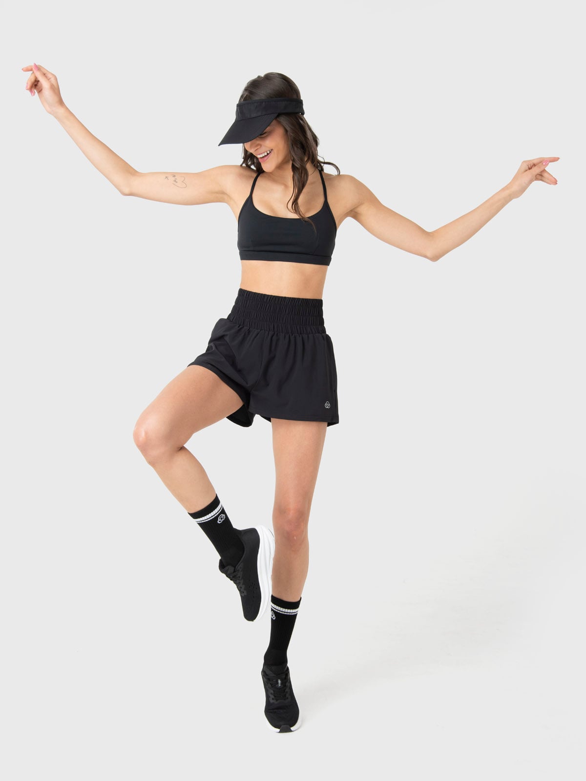 SHORT CON CALZA MUJER 2 EN 1 ACTIVE NEGRO BSOUL - 5