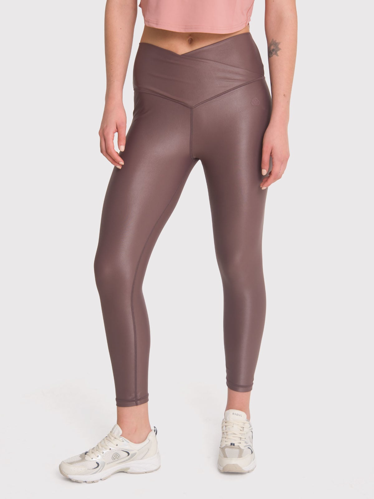 CALZA DEPORTIVA 7/8 MUJER HR ANKL LEG EVA II CAFÉ BSOUL - 2