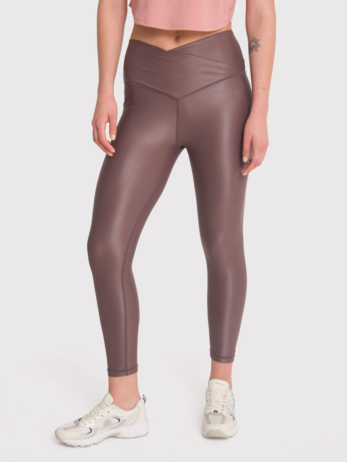 CALZA DEPORTIVA 7/8 MUJER HR ANKL LEG EVA II CAFÉ BSOUL - 2