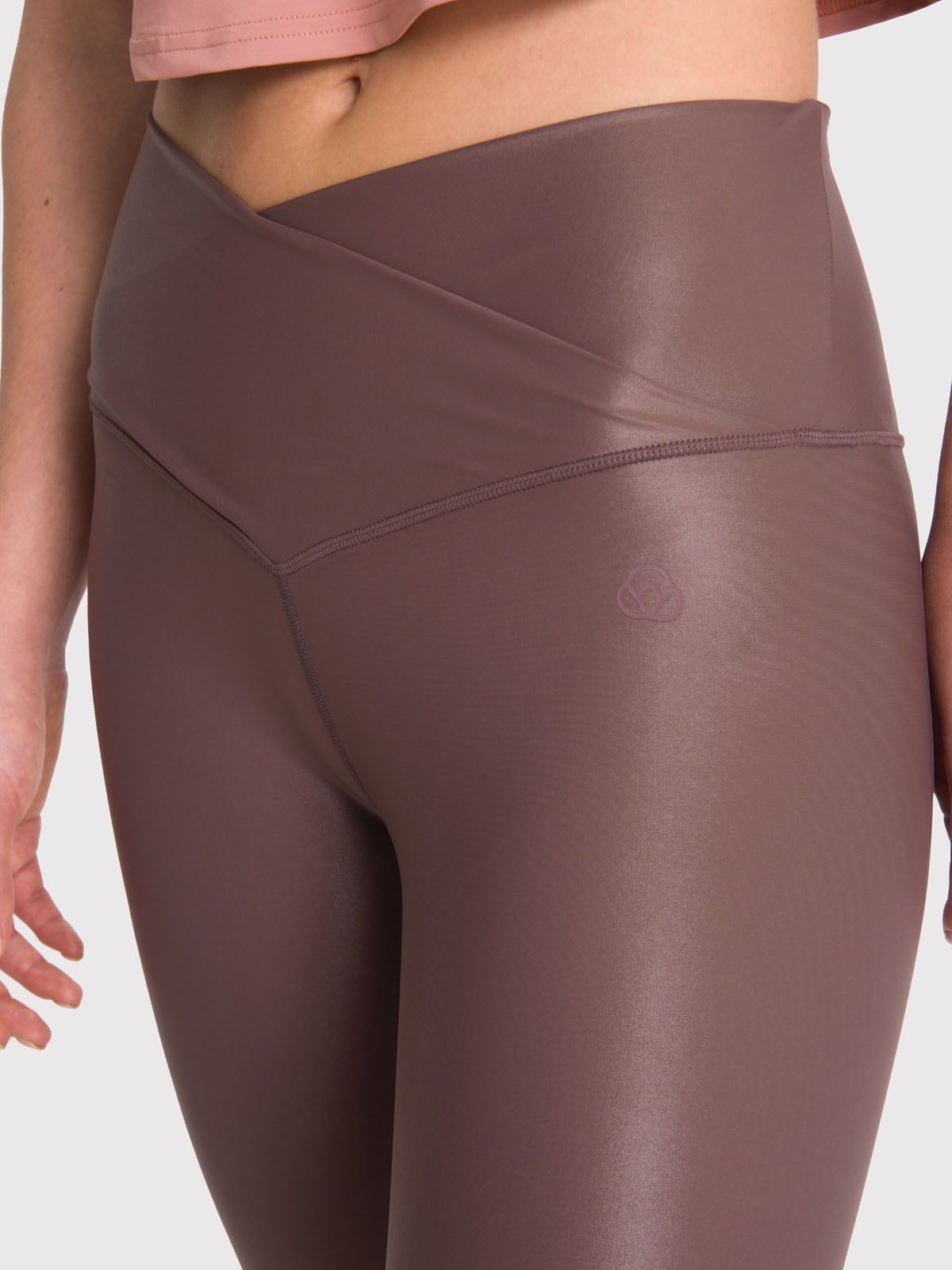 CALZA DEPORTIVA 7/8 MUJER HR ANKL LEG EVA II CAFÉ BSOUL - 6