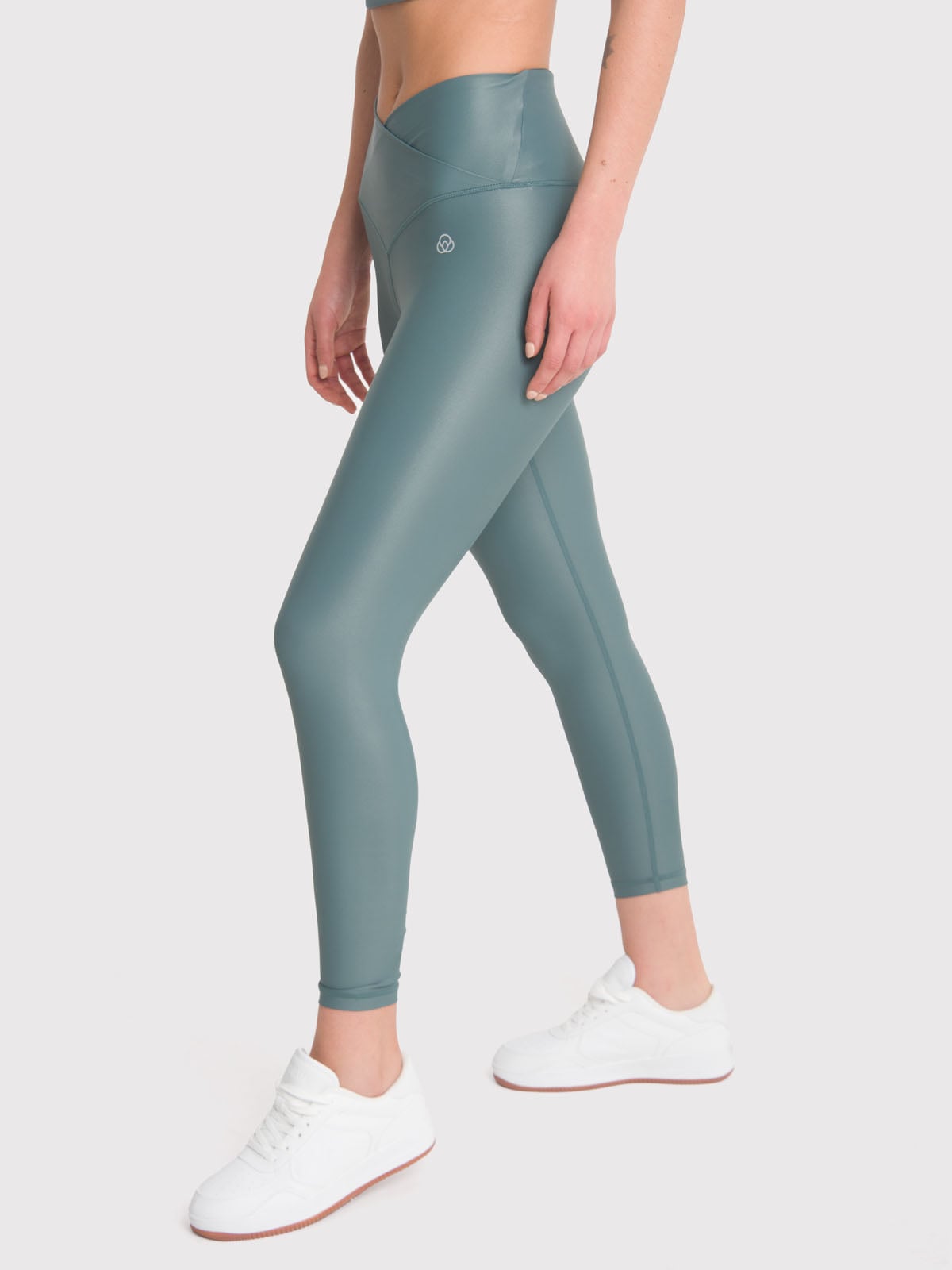 CALZA DEPORTIVA 7/8 MUJER HR ANK LEG EVA II VERDE BSOUL - 2