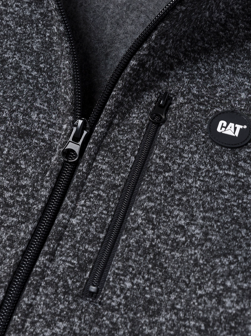 POLAR MUJER W SWEATER FLEECE FULL ZIP JACKET NEGRO CAT - 5