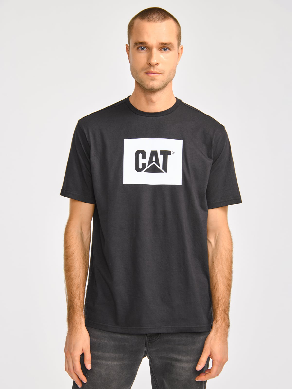 POLERA MANGA CORTA HOMBRE REFLECTIVE CAT LOGONEGRO CAT - 1