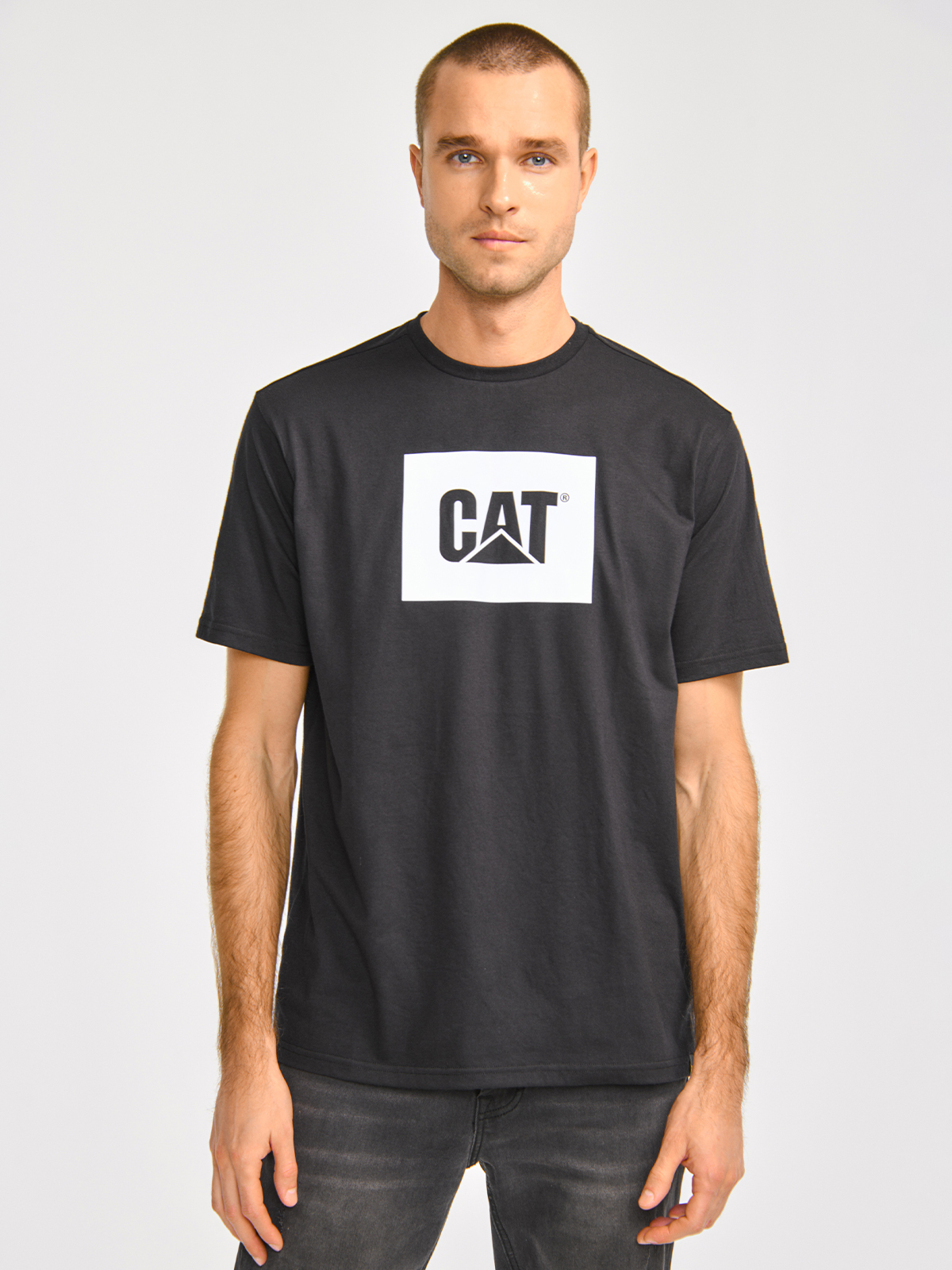 POLERA MANGA CORTA HOMBRE REFLECTIVE CAT LOGONEGRO CAT - 1