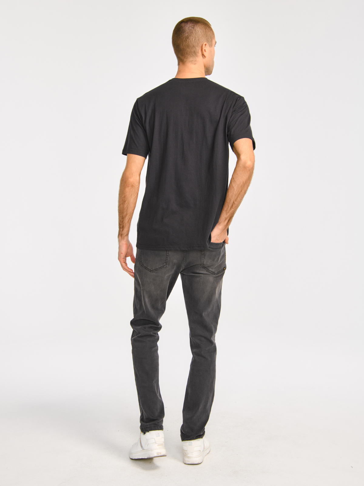 POLERA MANGA CORTA HOMBRE REFLECTIVE CAT LOGONEGRO CAT - 2