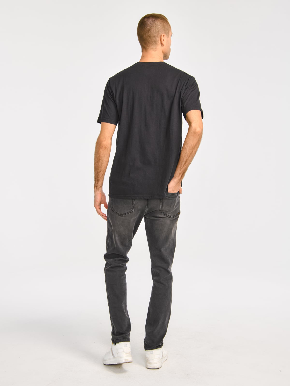 POLERA MANGA CORTA HOMBRE REFLECTIVE CAT LOGONEGRO CAT - 2