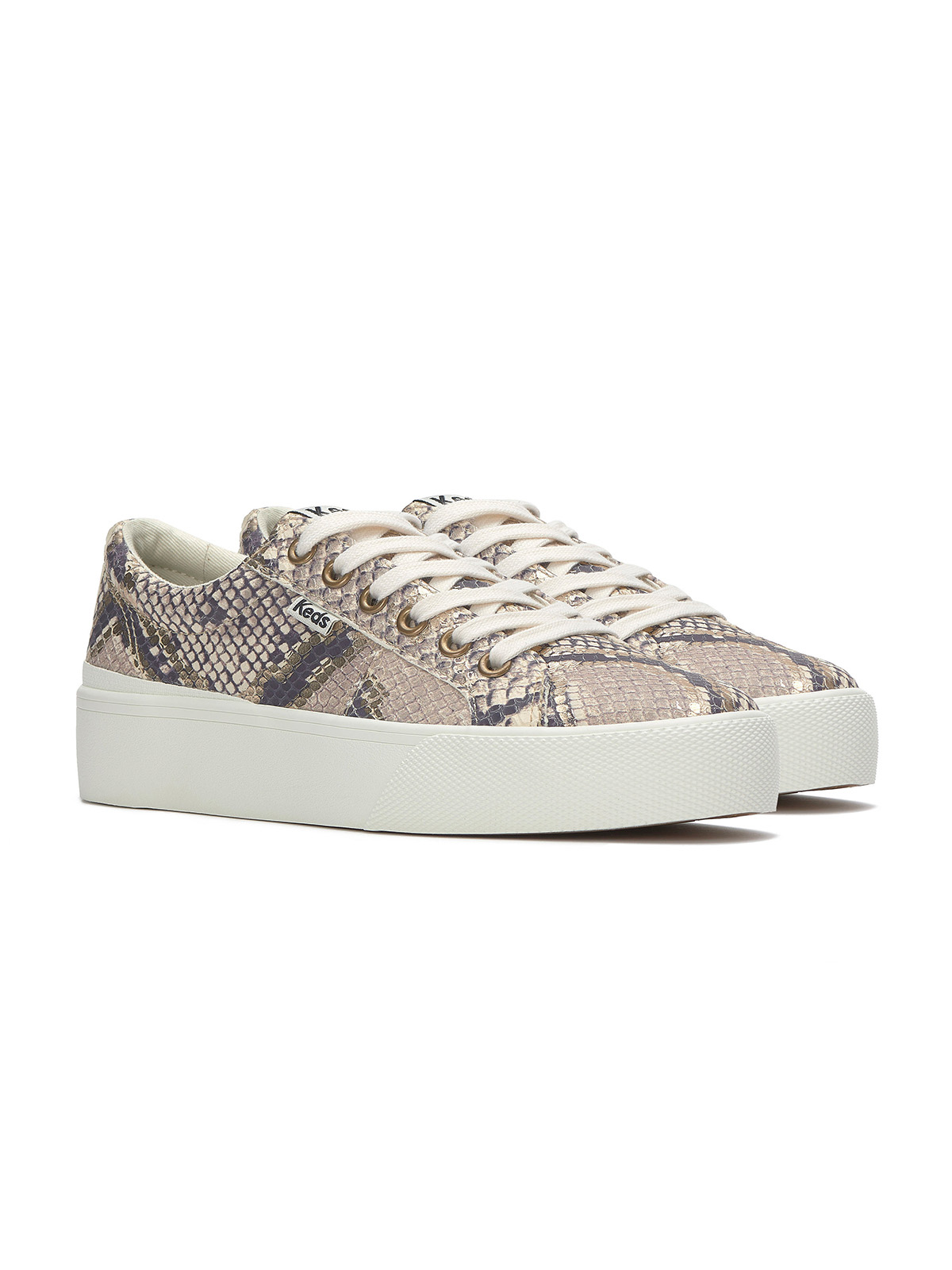 ZAPATILLA CUERO MUJER JUMP KICK DUO CAFÉ KEDS - 4