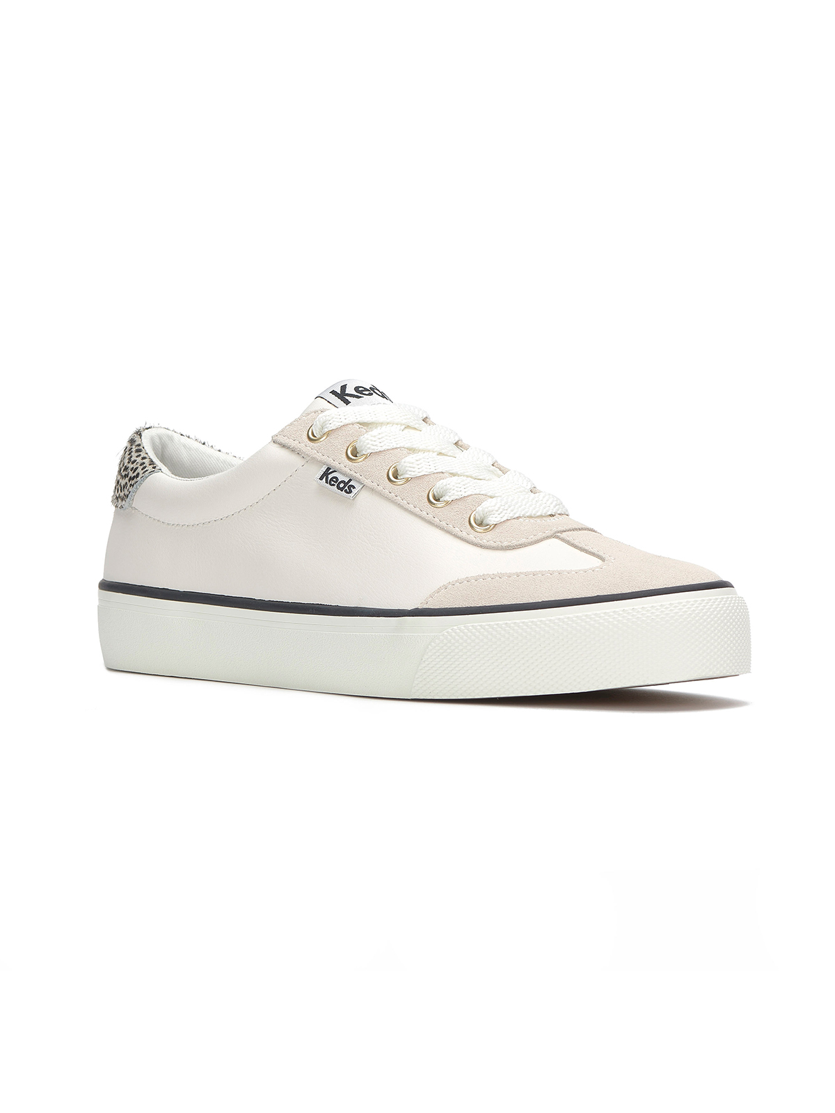 ZAPATILLA CUERO MUJER JUMP KICK BEIGE KEDS - 4