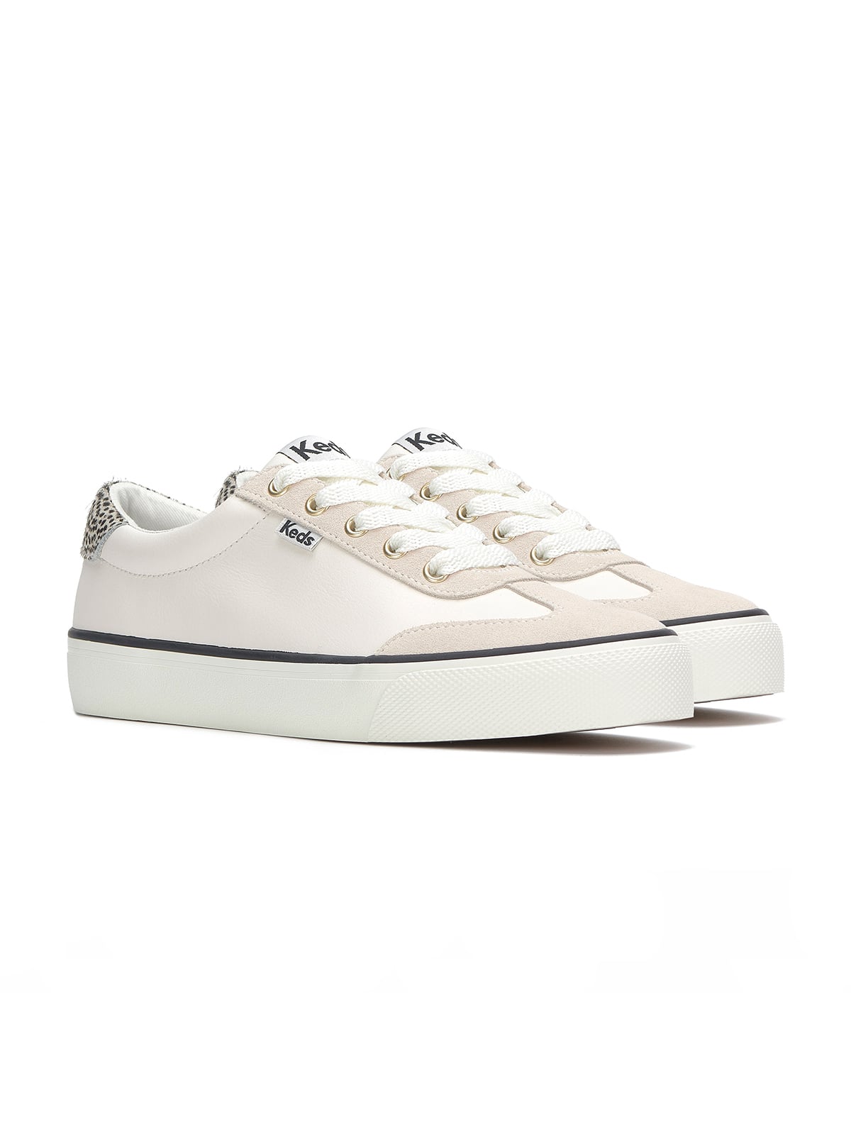 ZAPATILLA CUERO MUJER JUMP KICK BEIGE KEDS - 5