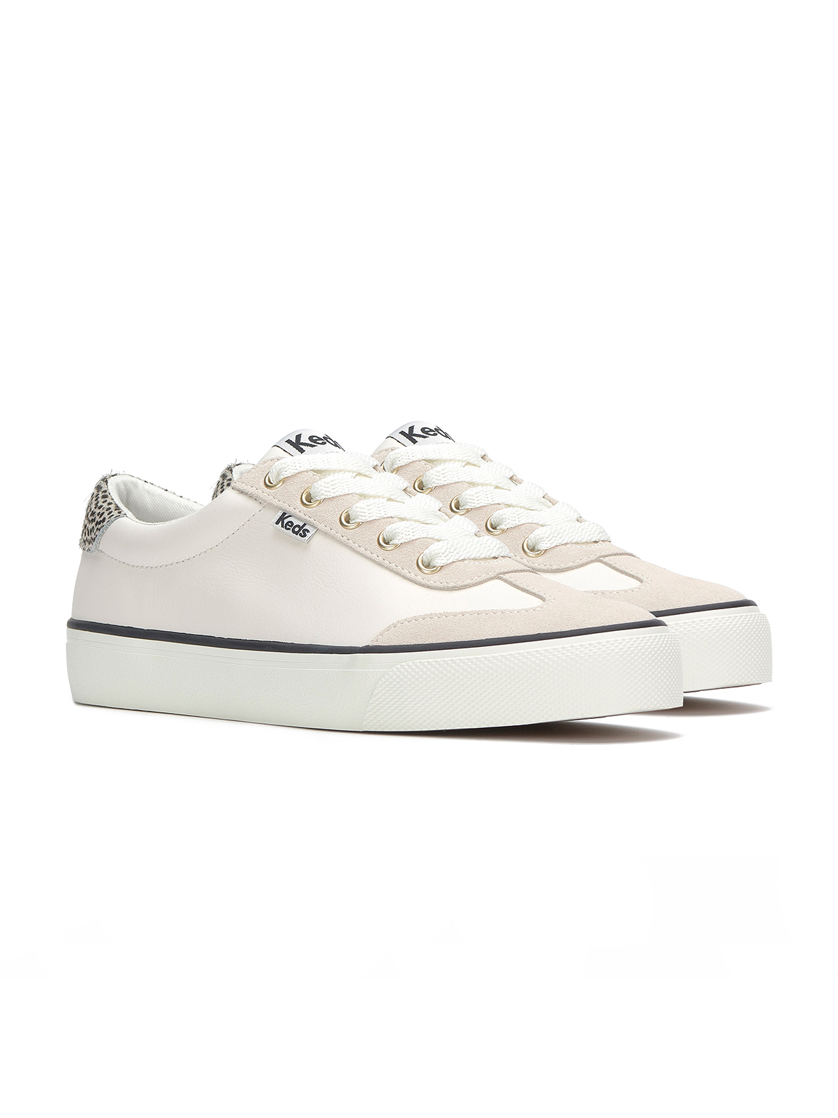 ZAPATILLA CUERO MUJER JUMP KICK BEIGE KEDS - 5